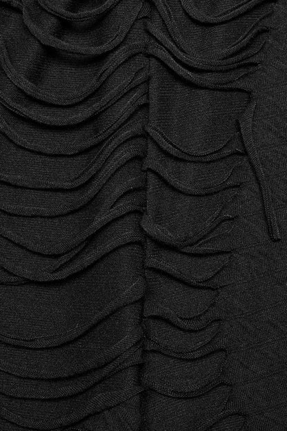 Black Horizontal Striped DecorationRipped Men's Gothic Loose Pants