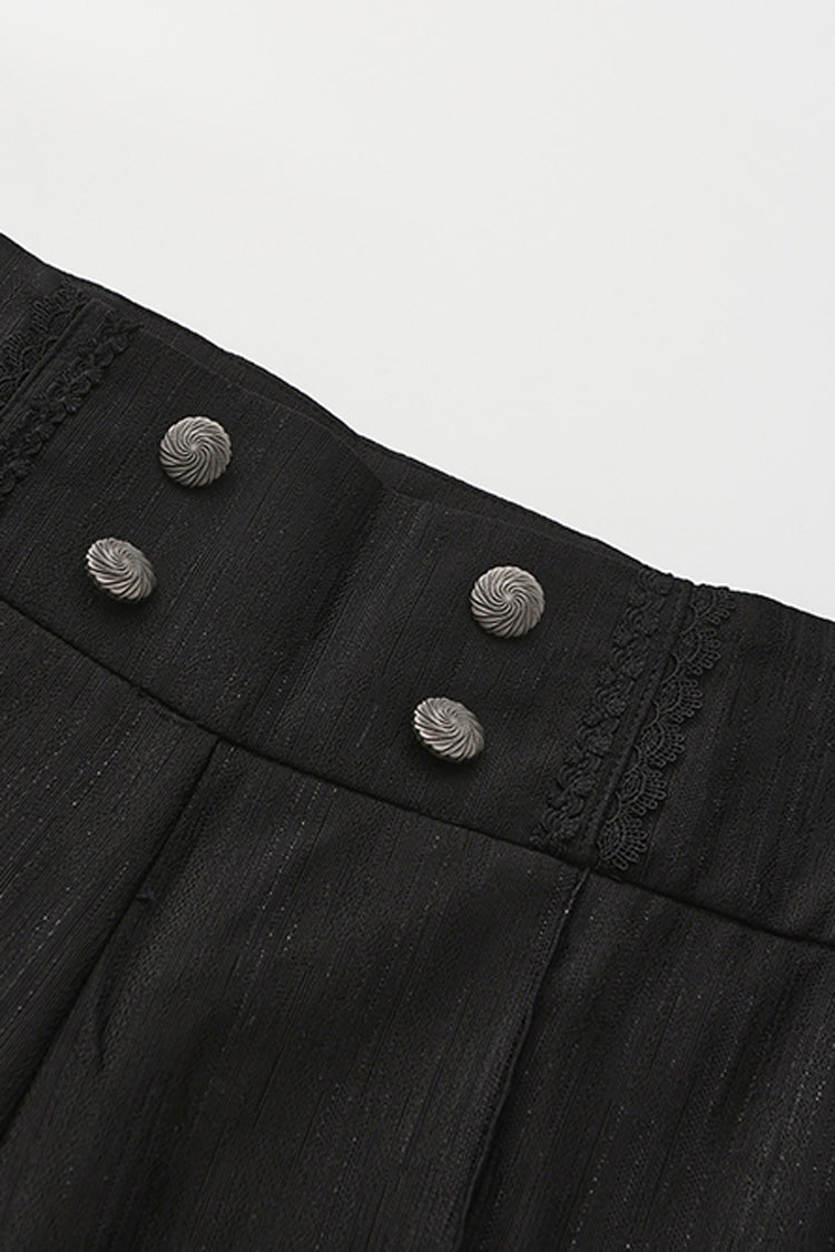 Black Glass Castle Elegant Handsome Prince Ouji Fashion Lolita Pants
