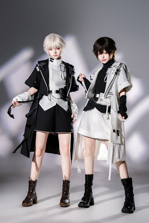 Black Functional Style Ouji Fashion Prince Handsome Lolita Cat Ears Coat