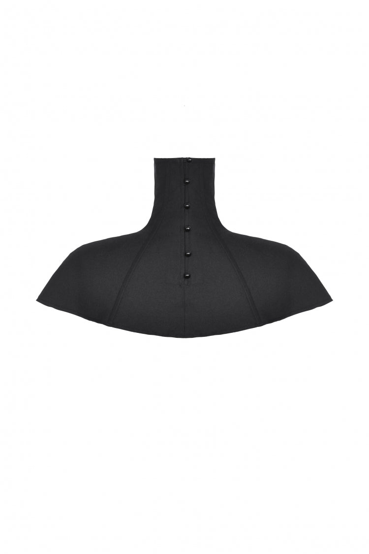 Black Bead High Collar Women's Gothic Punk Neckwear