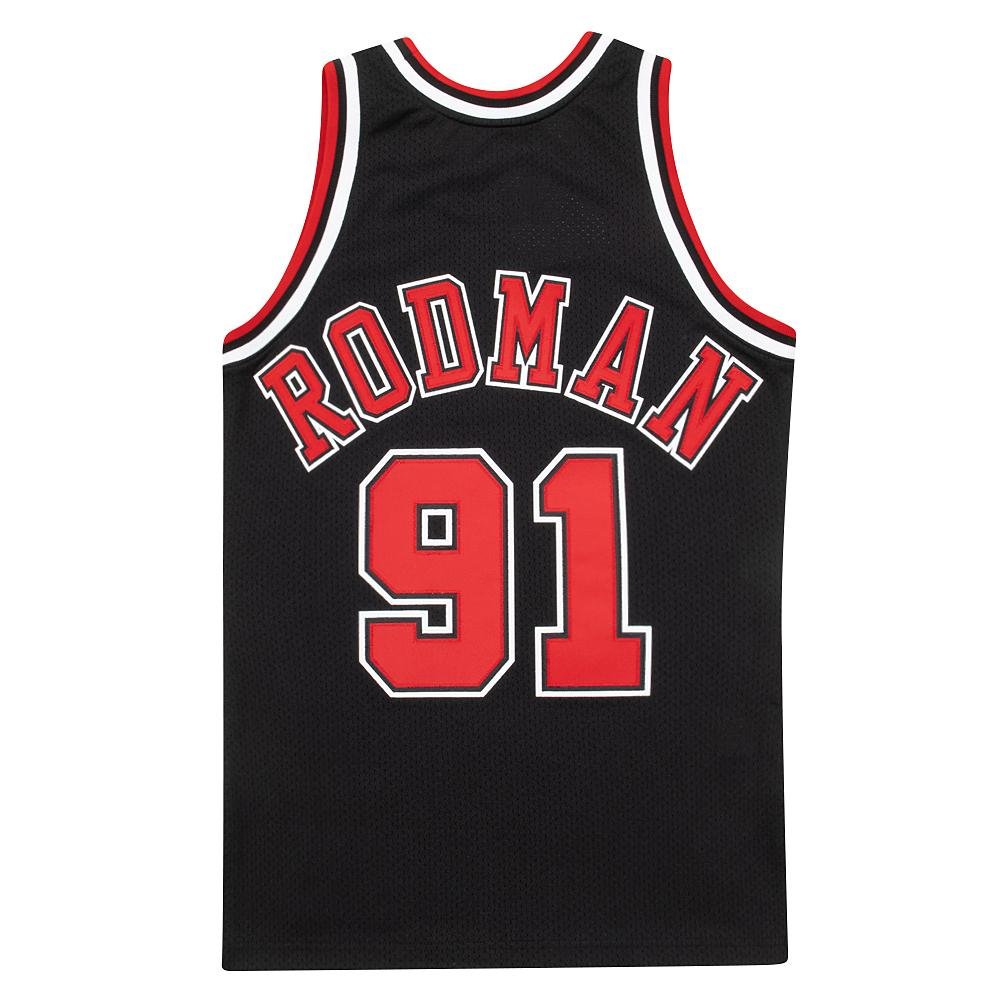Dennis Rodman 1997 Auth Chicago Bulls Jersey | Black