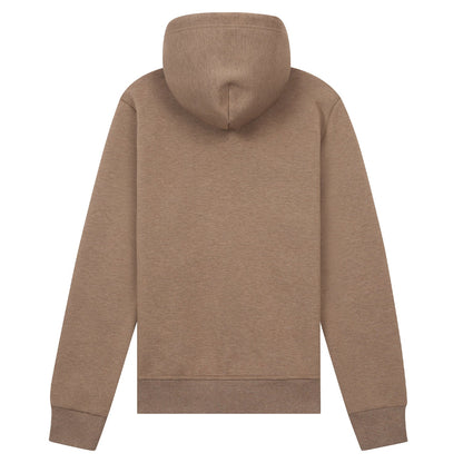 Double-Knit Full Zip Hoodie | Brown