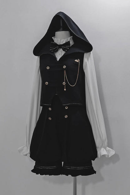 Black Anxious Rabbit Ouji Fashion Gothic Lolita Shorts
