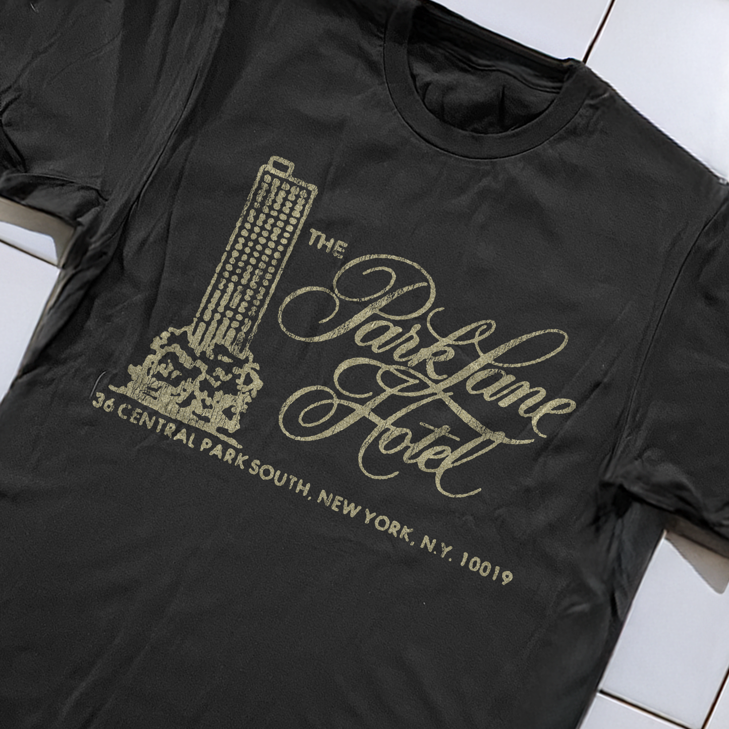 90s Park Lane New York Hotel Rare Washed White T-Shirt