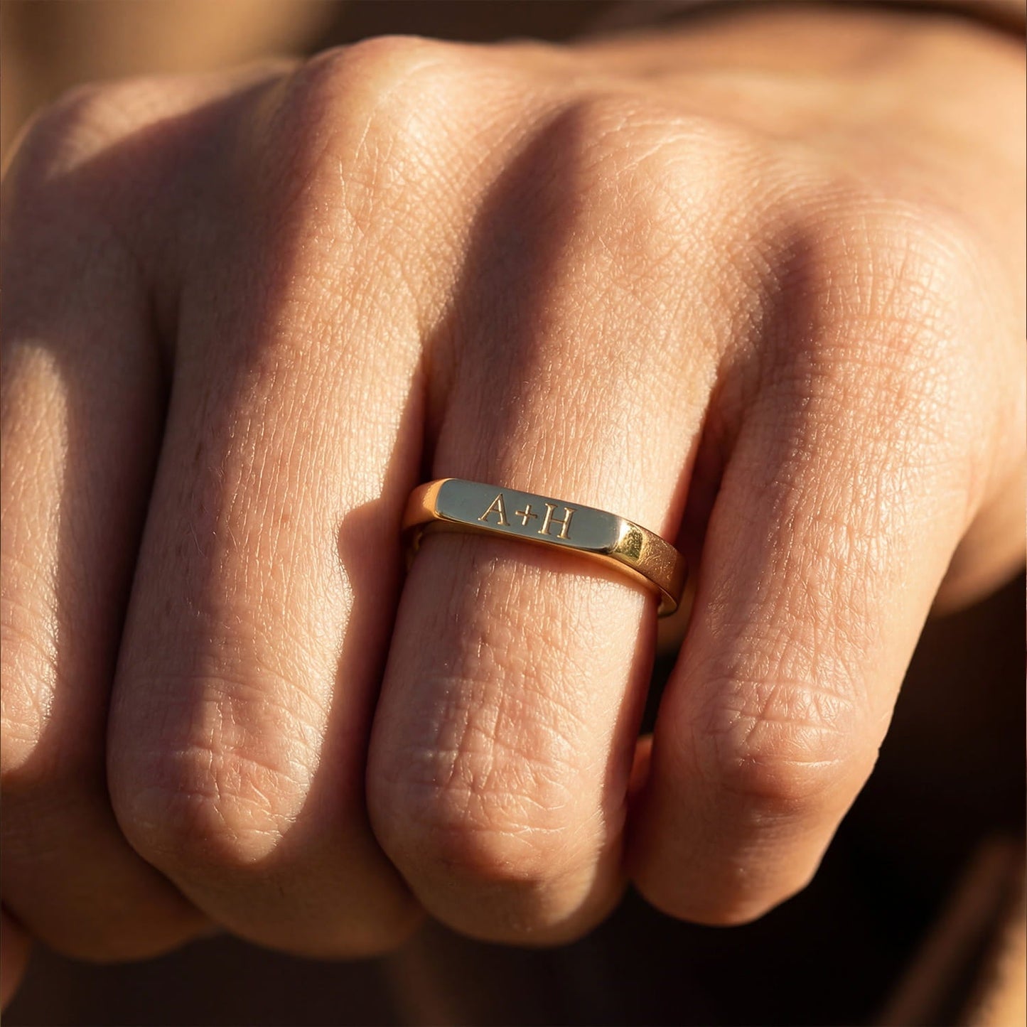 Engravable Bar Ring