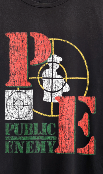 Rare Public Enemy Washed Black Tee