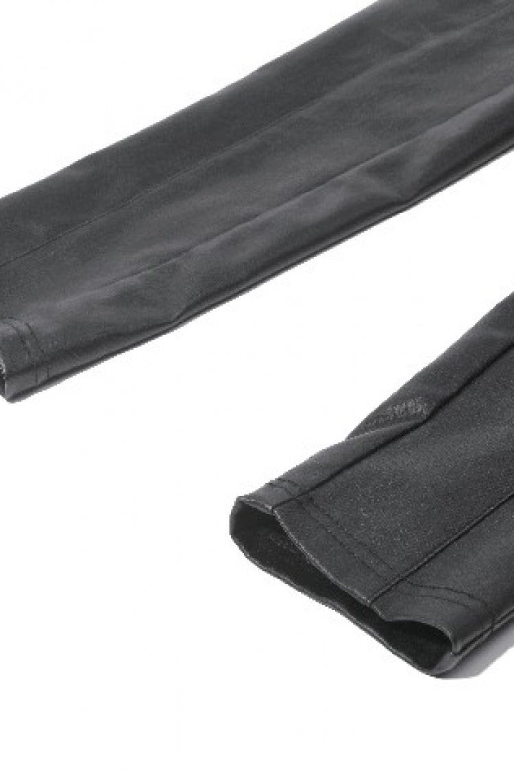 Black Asymmetric Studded Women's Punk Pants
