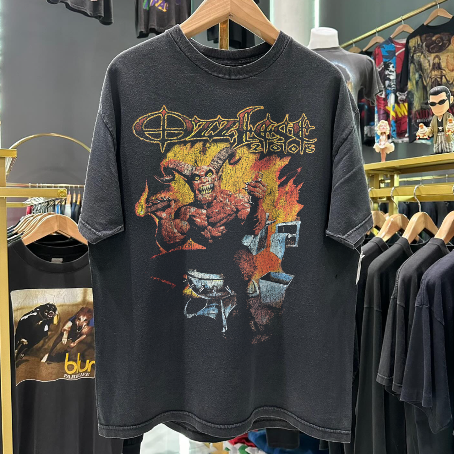 1995 Ozzfest Rare Washed Black T-Shirt