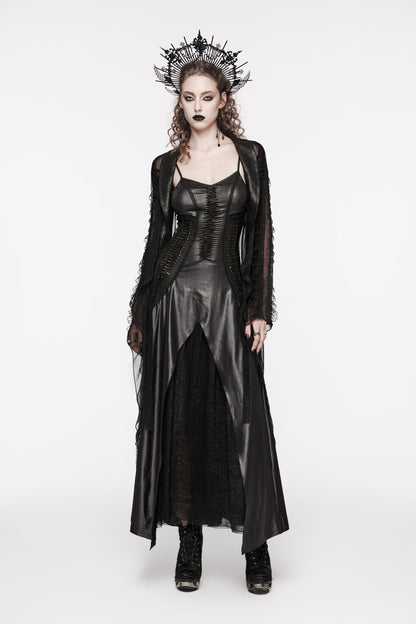 Black Off Shoulder Lace Lace-Up Slim Irregular Women's Gothic Jsk Wedding Dress