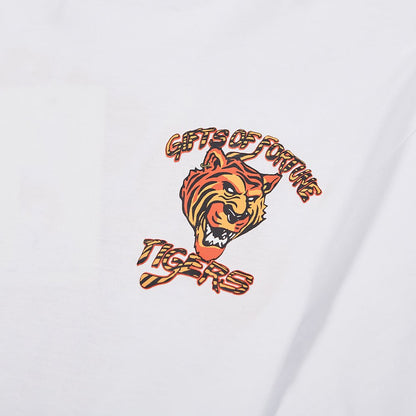 Fighting Tiger Tee | White