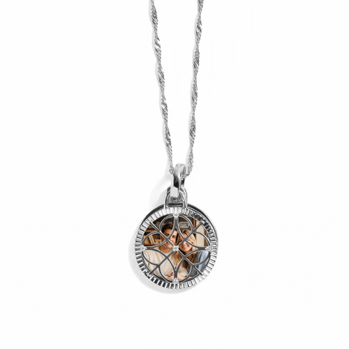 Personalized Filagree Photo Necklace
