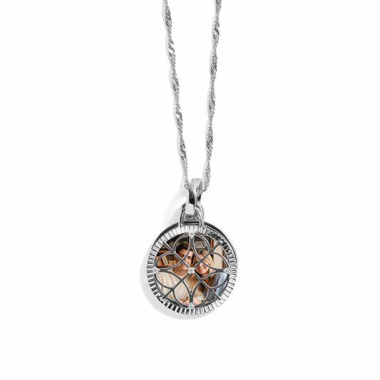 Personalized Filagree Photo Necklace