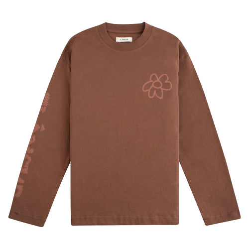 Flower Doodle L/S Tee | Brown