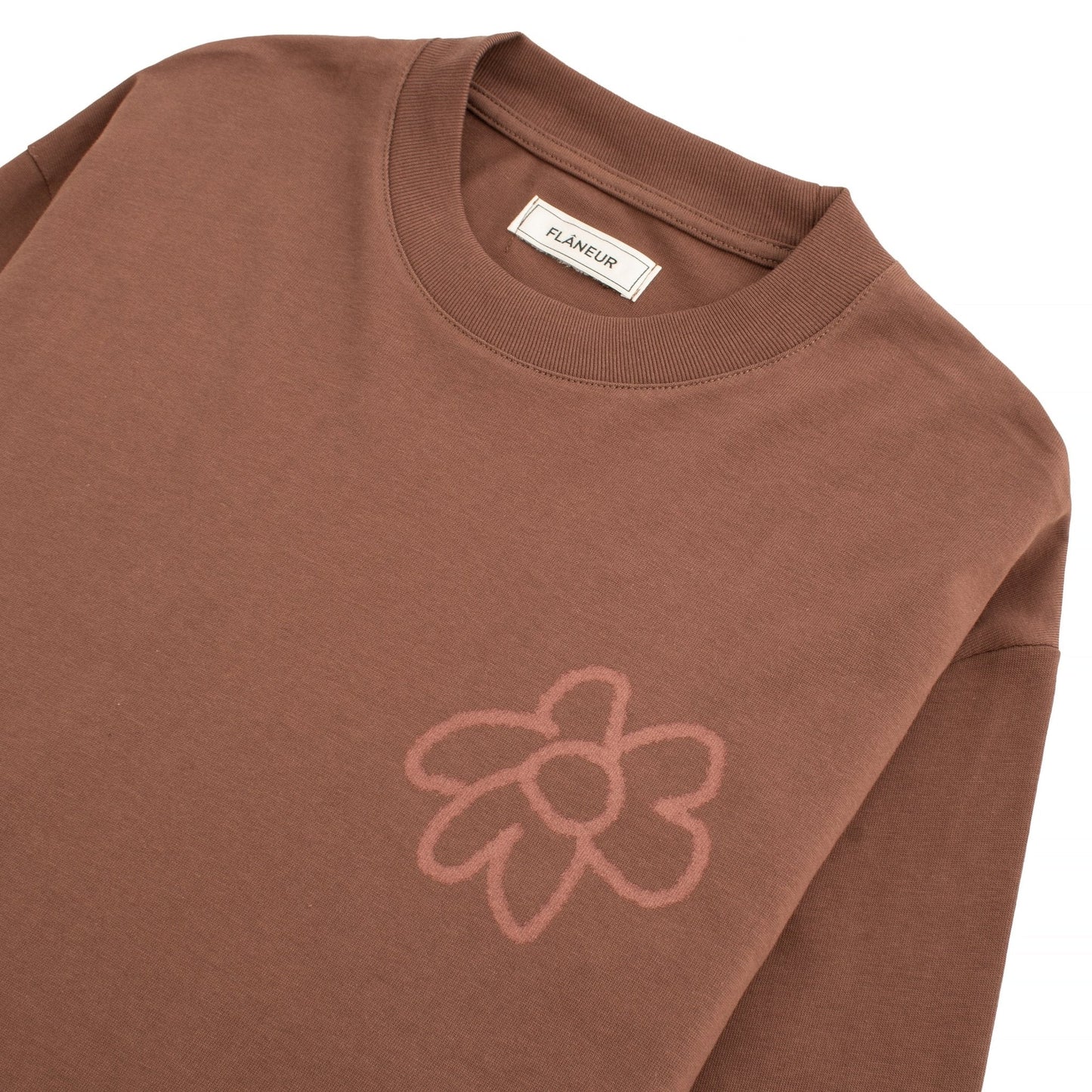 Flower Doodle L/S Tee | Brown