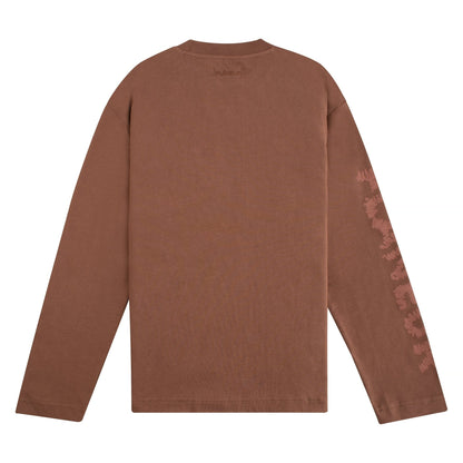 Flower Doodle L/S Tee | Brown