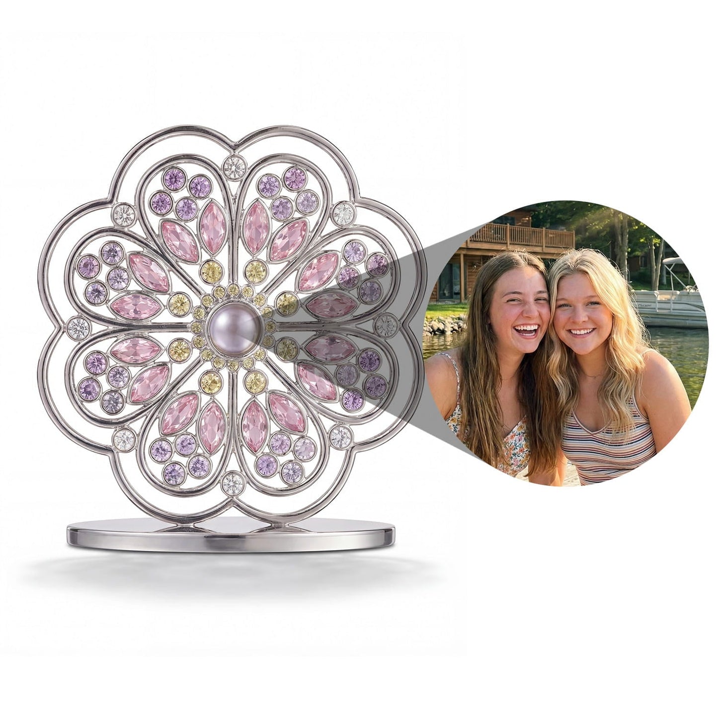 Personalized Flower Tabletop Figurine