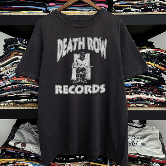 Rare Death Row Records Washed Black Tee