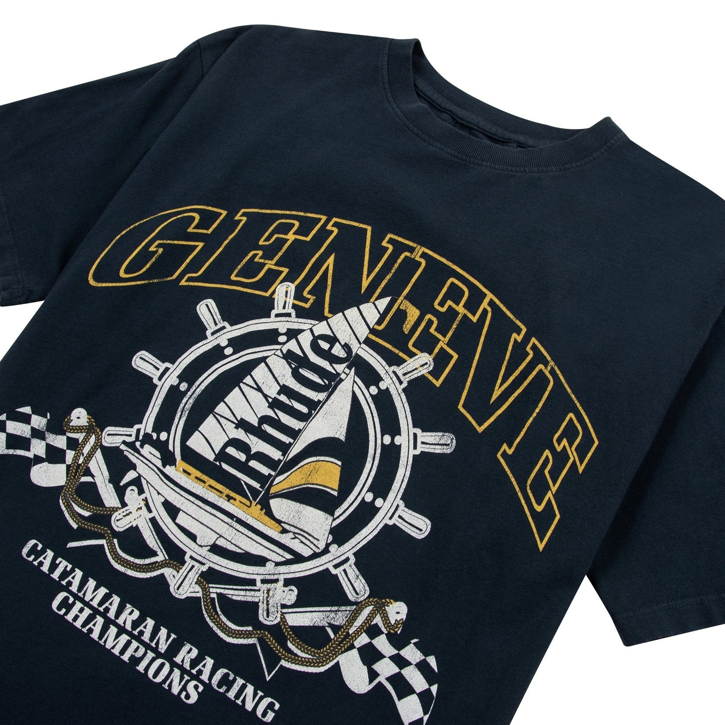 Geneve Catamaran Tee | Vintage Black