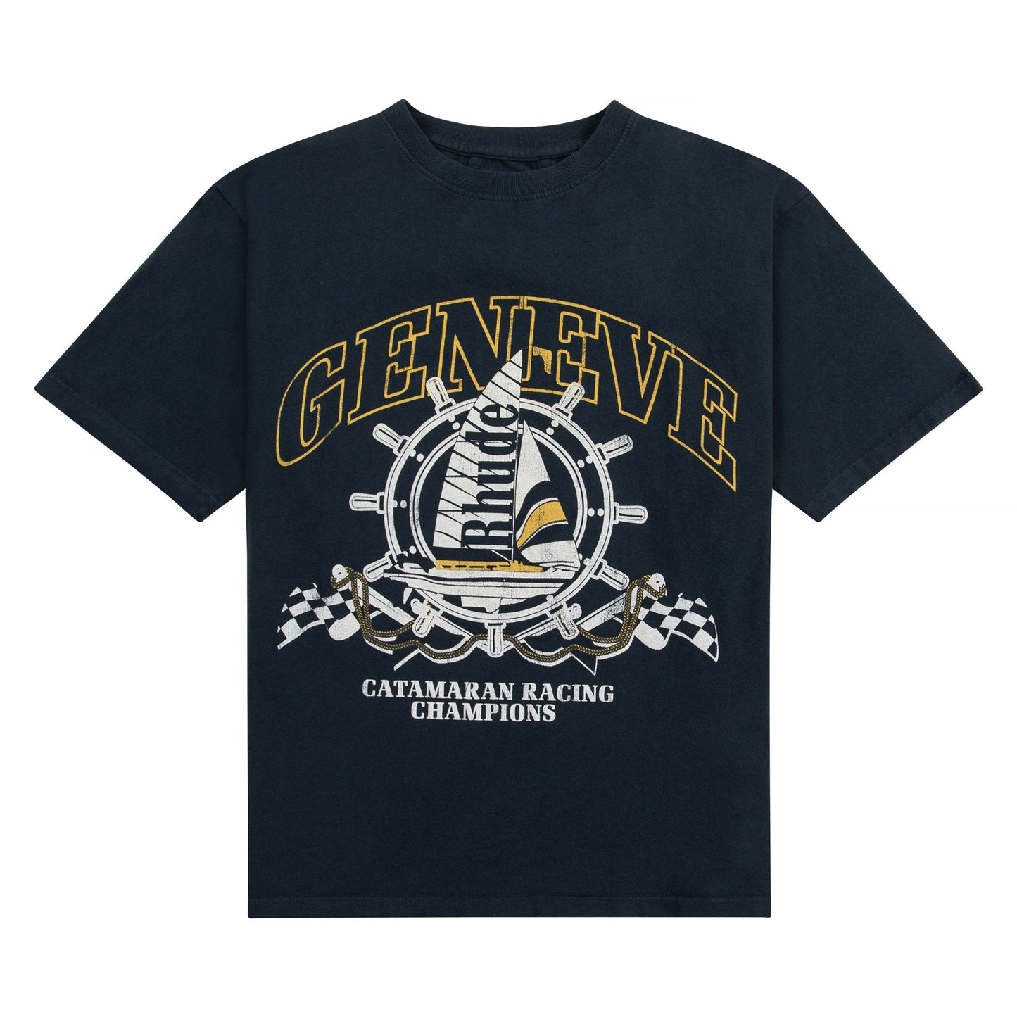 Geneve Catamaran Tee | Vintage Black