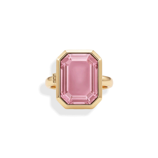 Personalized Cocktail Locket Ring