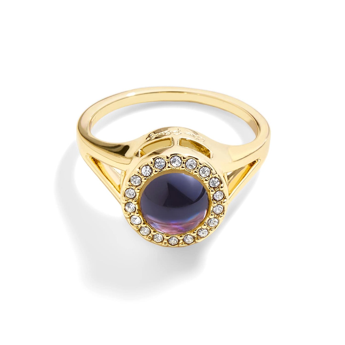 Personalized Pavé Circle Photo Ring