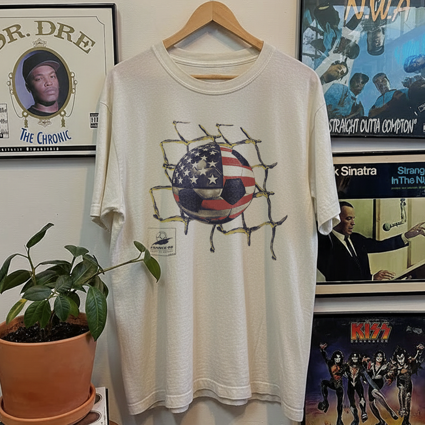 98 USA World Cup Washed White Tee