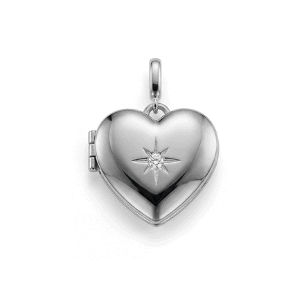 Personalized Heart Locket Charm