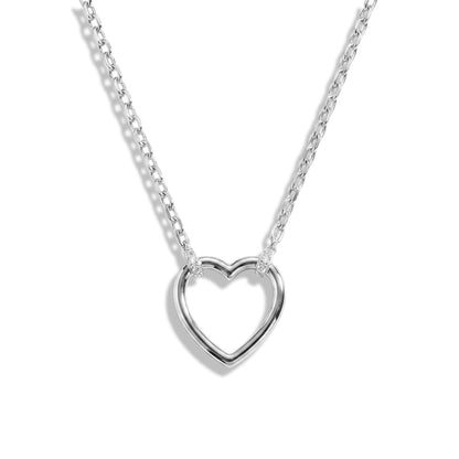 Delicate Heart Charm Keeper Necklace