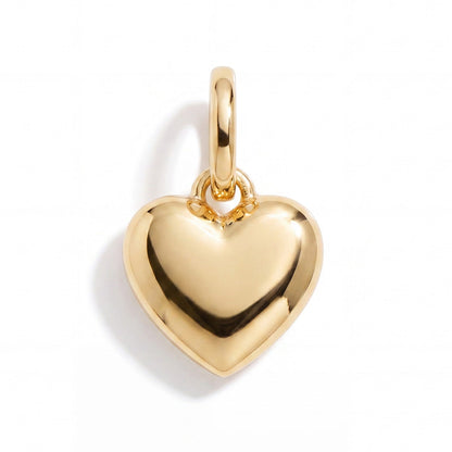 Large Puffy Heart Charm