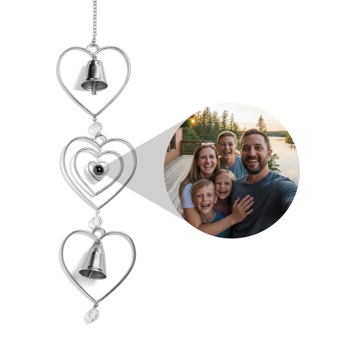 Personalized Heart Wind Chime
