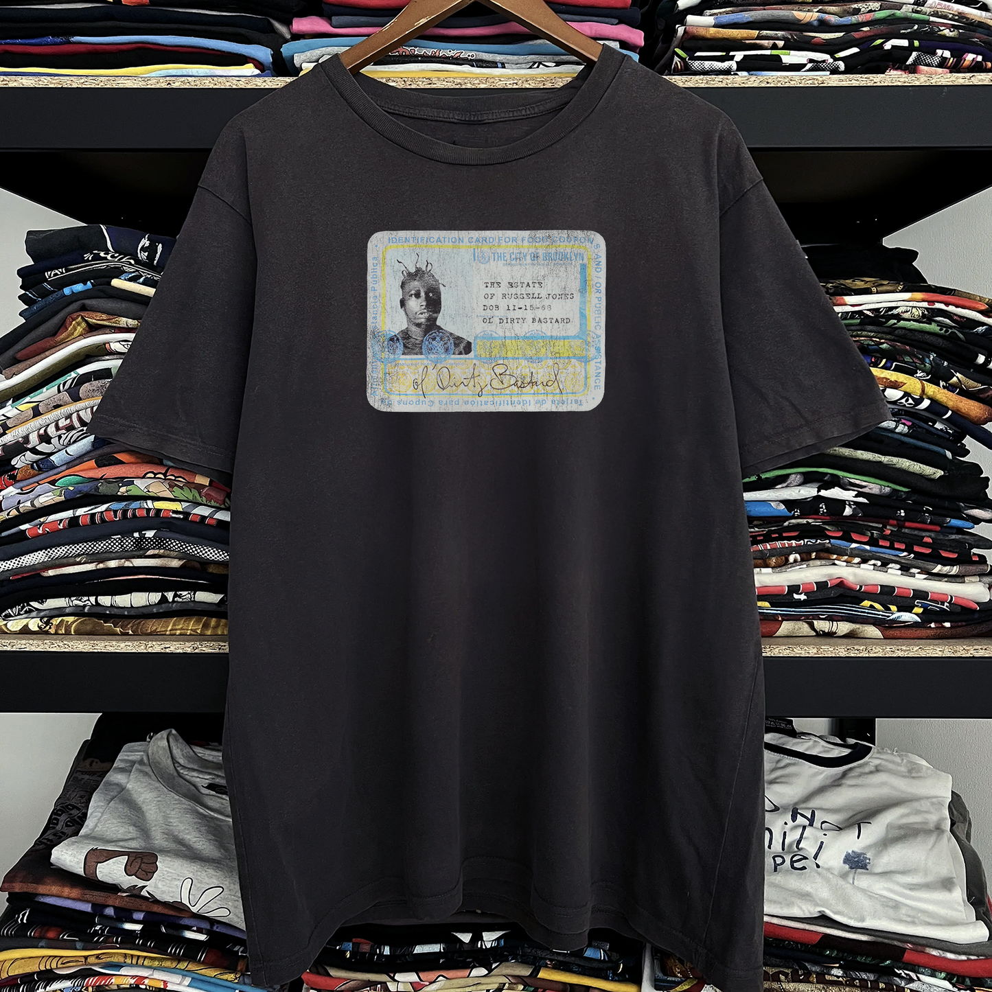 Rare Ol Dirty Bastard Washed Black Tee