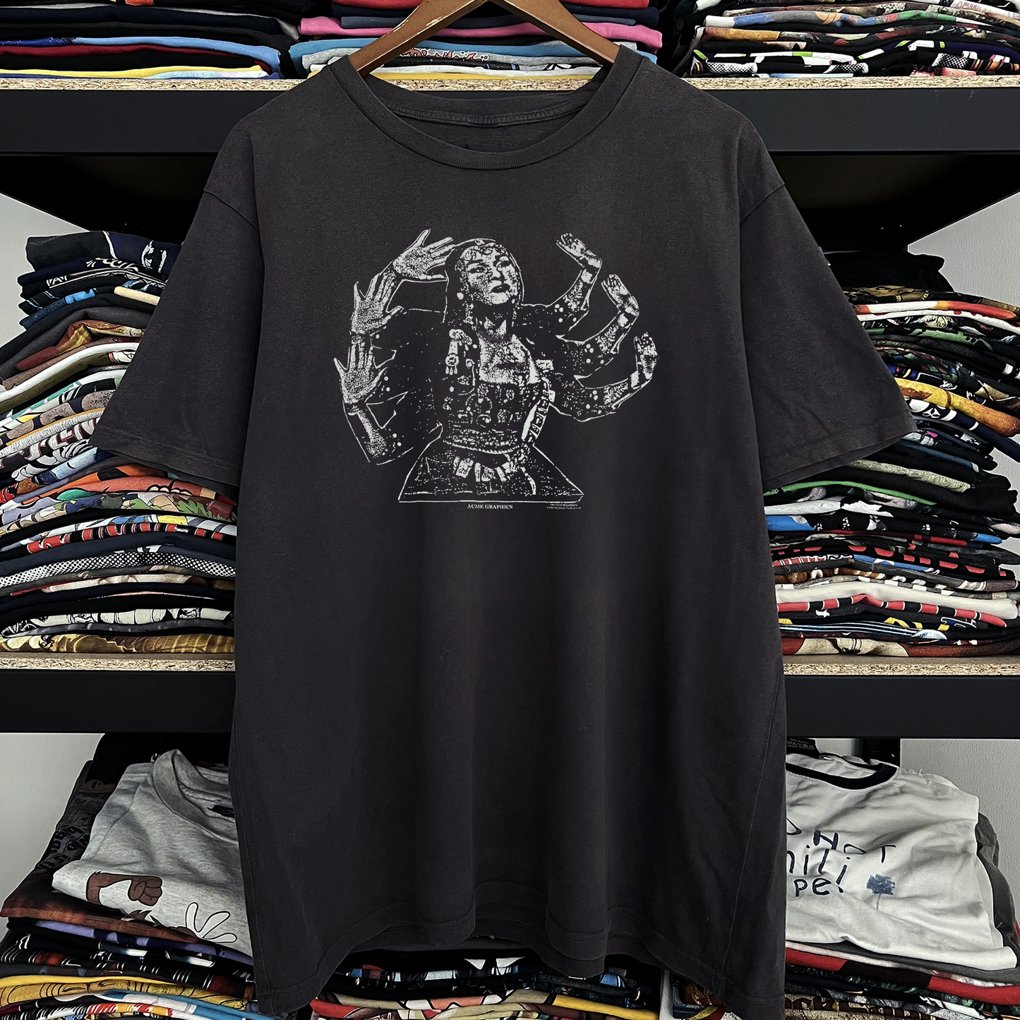 1993 Soundgarden Kali Tour Washed Black Tee