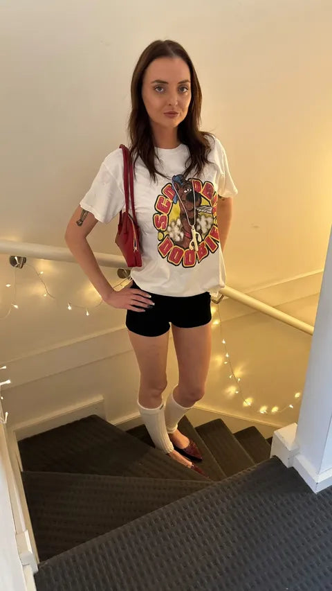 Scoobie Doobie Washed White Parody Tee