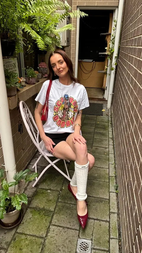 Scoobie Doobie Washed White Parody Tee