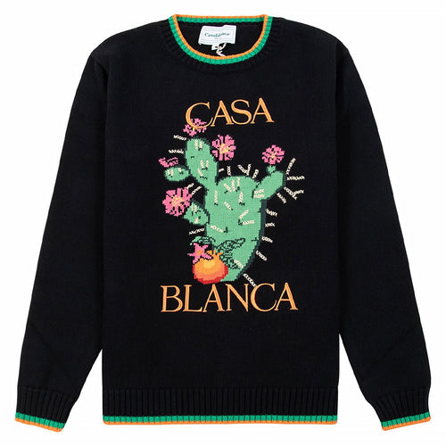 Intarsia Sweater | Cactus et Orange
