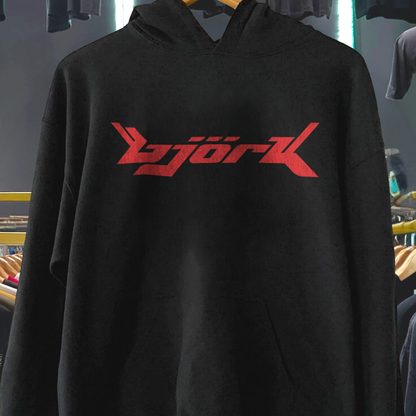 2000S Bjork Tour Black Hoodie