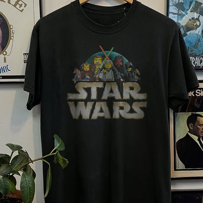 Rare Lego Star Wars Promo Washed Black Tee