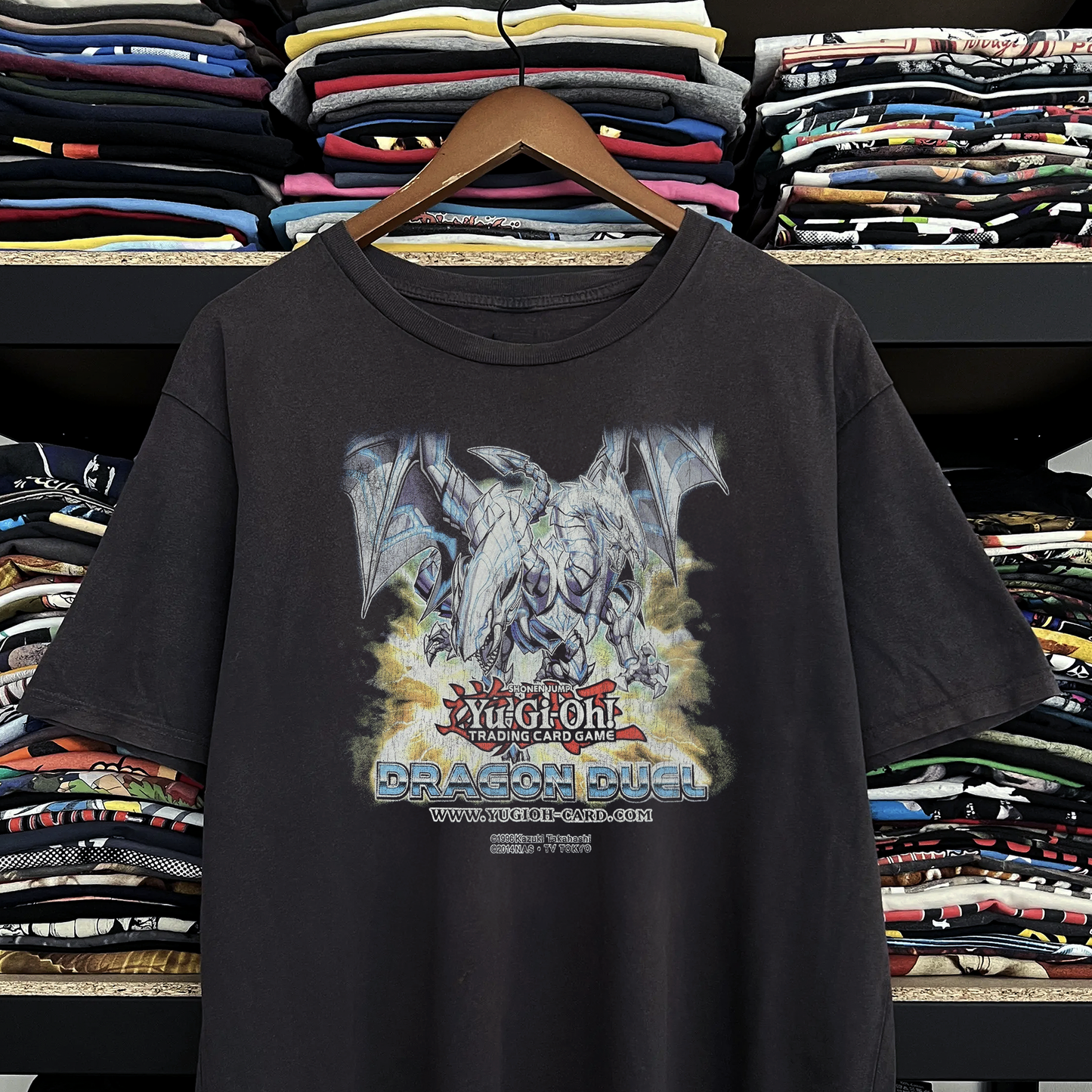 Rare Yugioh Dragon Duel TCG Tournament Washed Black Tee