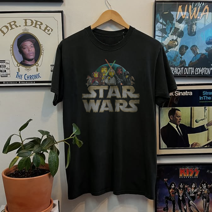 Rare Lego Star Wars Promo Washed Black Tee