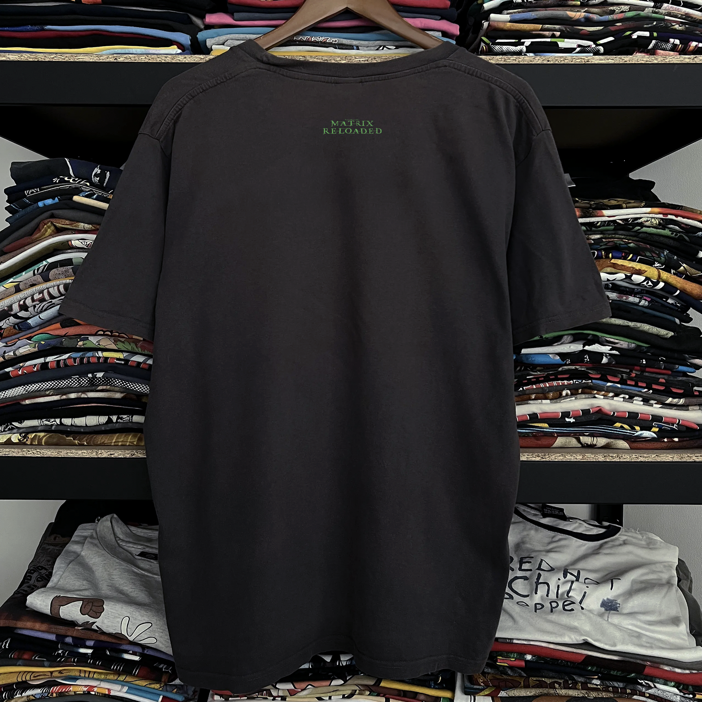 2003 The Matrix Reloaded Promo Washed Black Tee