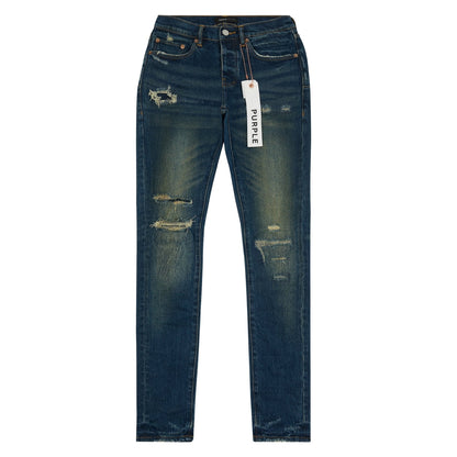 Light Destroy Indigo Denim