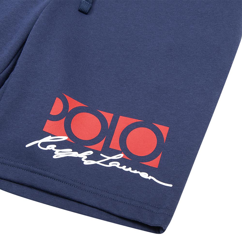 Logo Fleece Shorts | Navy