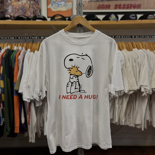 Rare Peanuts I Need A Hug Washed White Tee