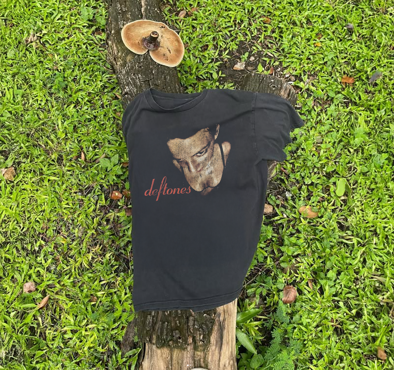 1997 Deftones Around The Fur Rare Washed Black T-Shirt