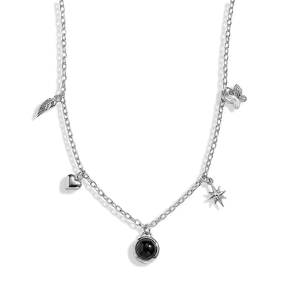 Personalized Mini Charm Photo Necklace