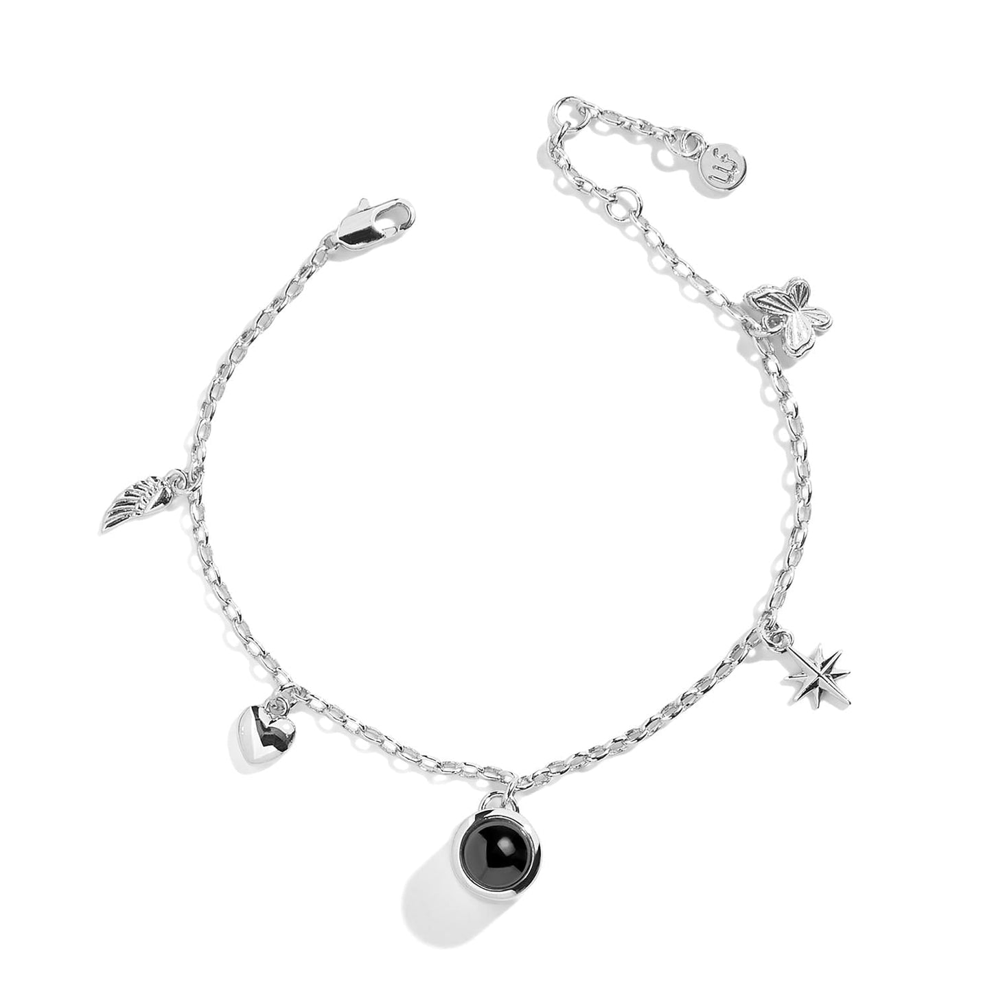 Personalized Mini Charm Photo Bracelet