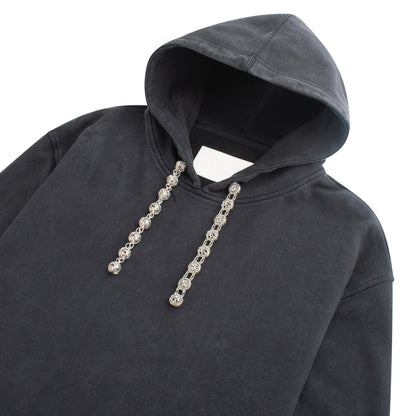 Metal Drawstring Hoodie
