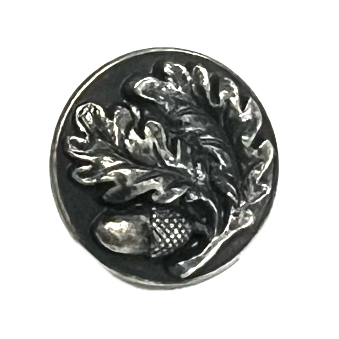 Metal AntiqueSilver Acorn-15mm