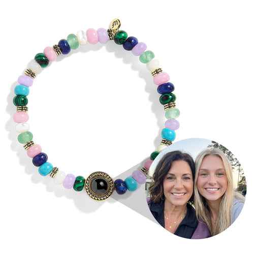 Personalized Gemstone Stretch Bracelet