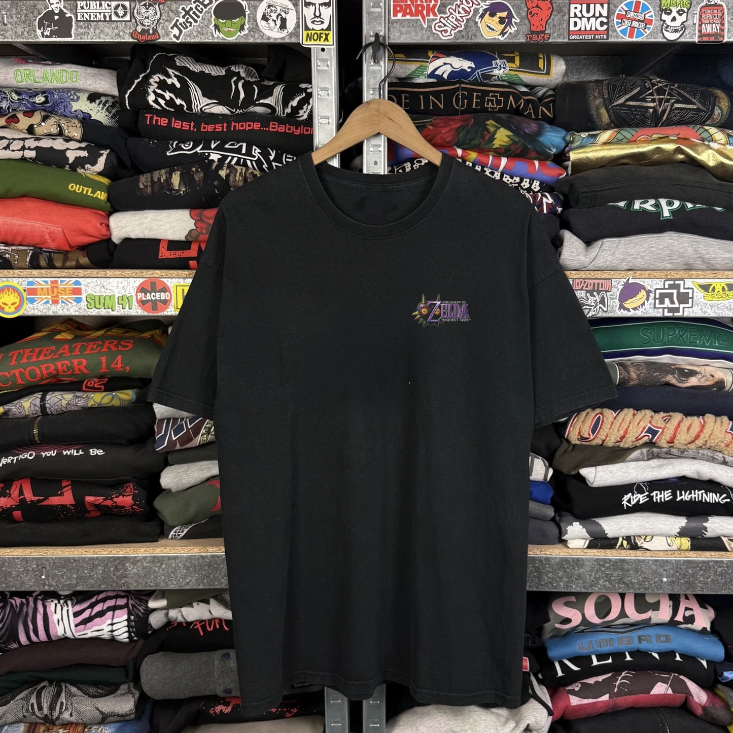 Rare The Legend Of Zelda Majora’s Mask Promo Washed Black Tee